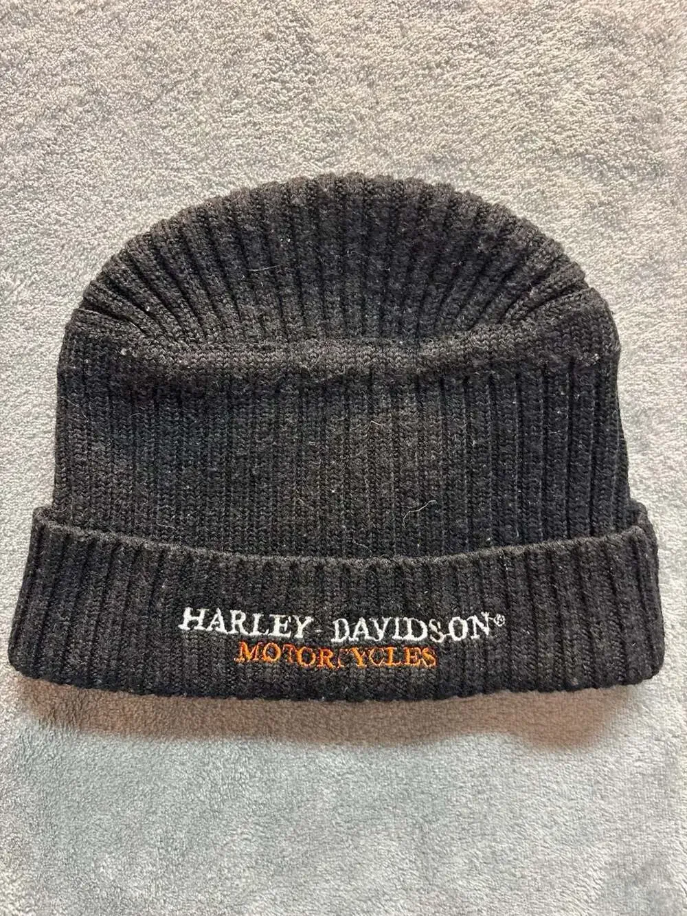Harley-Davidson  Beanie, Y2K biker beanie streetwear